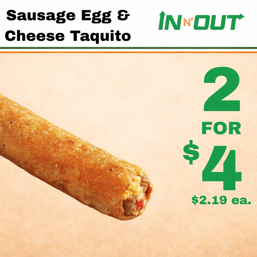 Sausage, Egg & Cheese Taquito