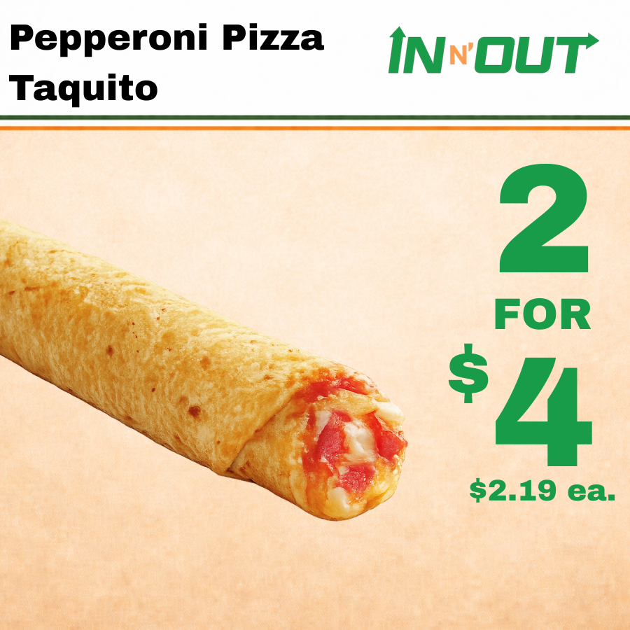 Pepperoni Pizza Taquito