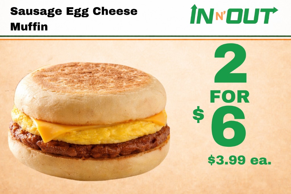 Sausage, Egg & Cheese Muffin